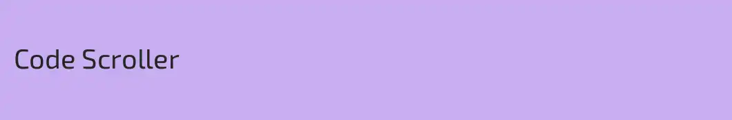 Code Scroller
